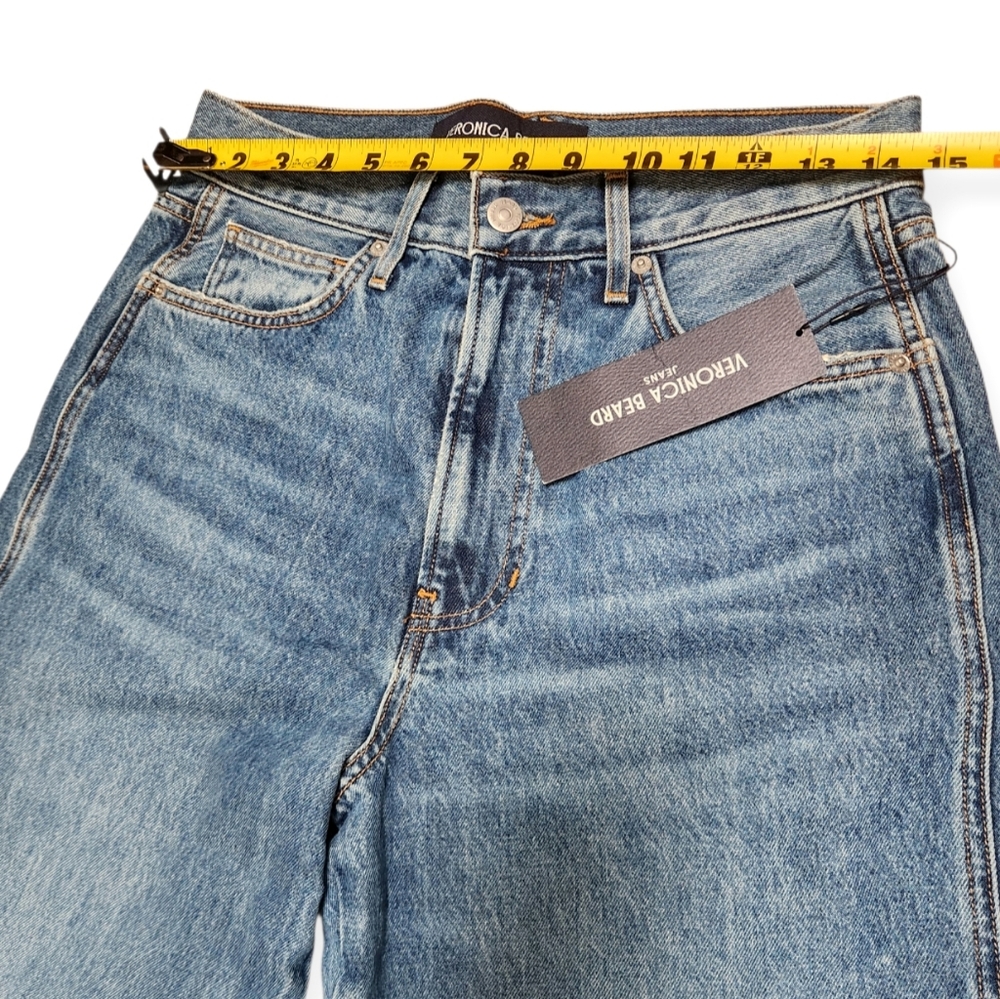 VERONICA BEARD New TAYLOR High Rise Wide Legs Blue Jeans In Rebel Stone Size 29 - Picture 14 of 15